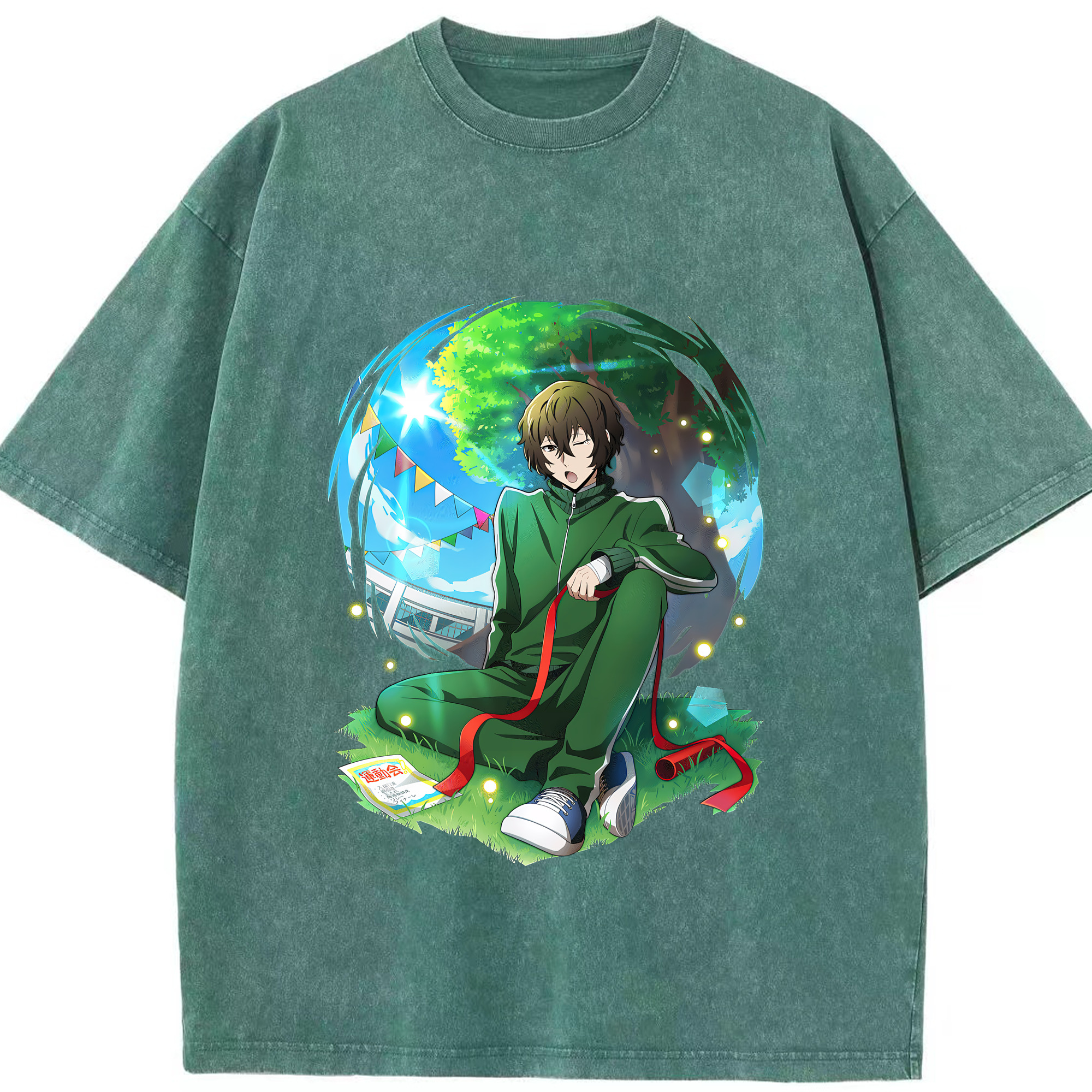 （画像用） 文豪ストレイドッグス Bungo Stray Dogs 綿100% ヴィンテージ風 半袖Tシャツ（フロントプリント）
